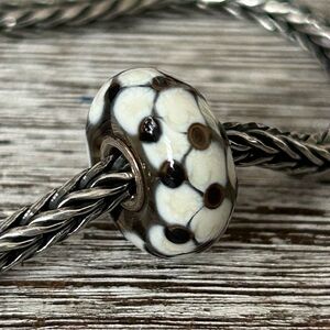 TROLLBEADS Gray & Cream Unique LAA 925S NEW! The Bead before the ‘Harvest’